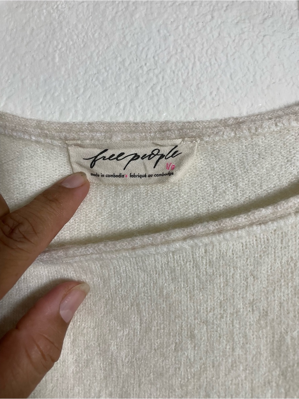 Free People See Me Pullover Ivory - Picture 5 of 5